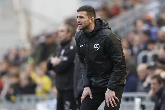 Pompey head coach John Mousinho