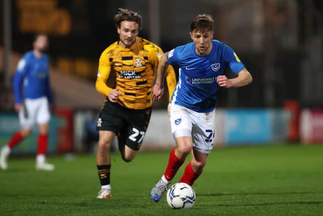 Michael Jacobs netted his third goal of the season in last night's 2-1 defeat at Cambridge United in the Papa John's Trophy. Picture: Julian Finney/Getty Images