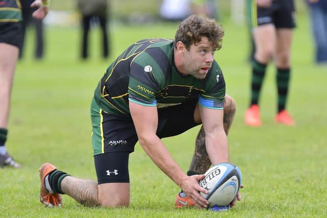 Robbie Connell scored a try and landed a conversion as Pumas defeated Ventnor to hit top spot in Hampshire One. Picture: Neil Marshall.