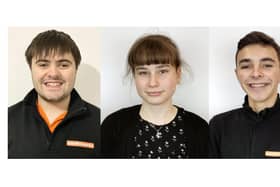 Luke Perman, Erin Smith and Owen Lashley, who all benefitted from apprenticeships at easyNetworks in Portsmouth