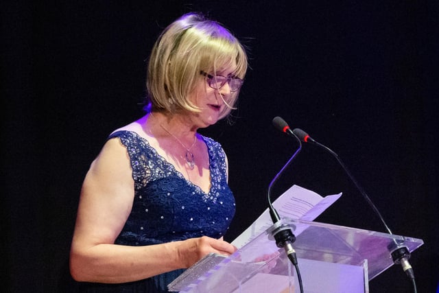 Award Recipient in the Catagory "Inspirational Elder' - Steph Richards, delivers thank you speech