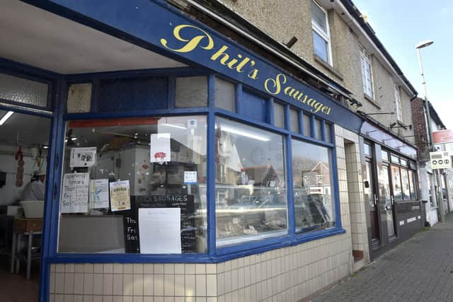 The shop has been in Phil's family since 1963 when his father opened it as Evison's Butchers.
Picture: Sarah Standing (020323-544)