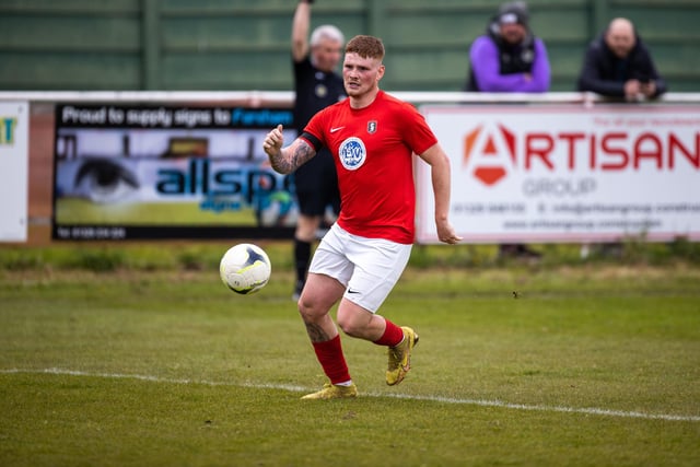 Gosport Town on the attack during their 4-0 victory over Lee Rangers in the Portsmouth & District FA Trophy final at Cams Alders. Picture: Alex Shute