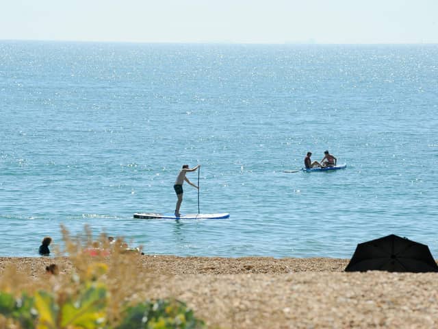 Hayling Island sea front 
Picture: Sarah Standing (110822-8677)