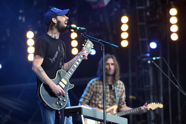 Ben Bridwell and Band of Horses perform during the Isle of Wight Festival.
Anthony Devlin/PA