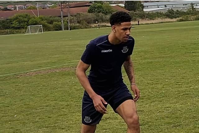 Burundi international Brandon Chebby, who has recently joined the AFC Portchester under-23 team.