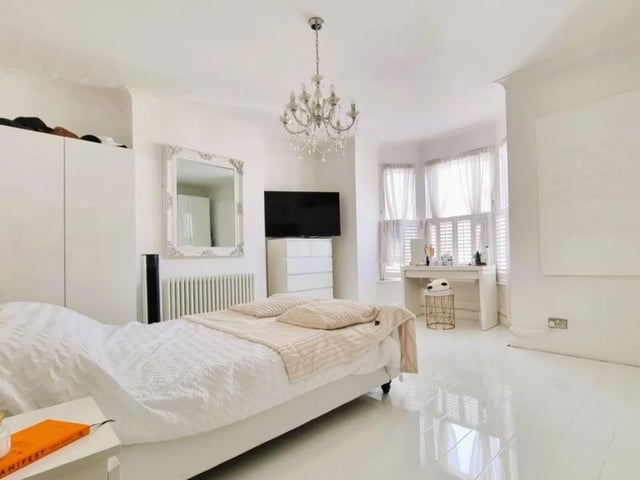 The property comes with three bedrooms, one bathroom and three reception rooms.