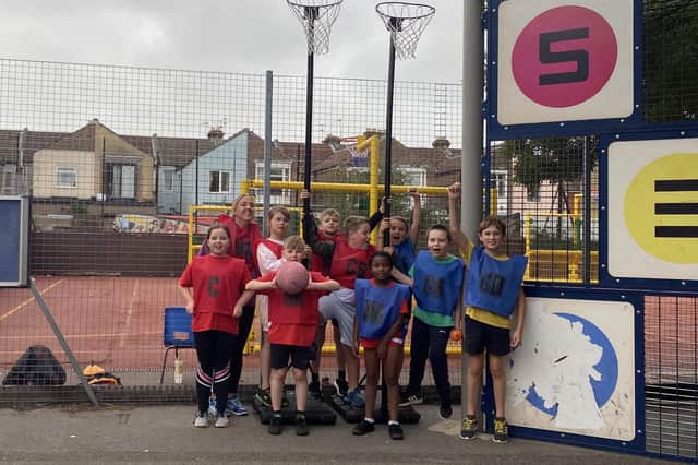 Newbridge Junior School netball players and their new posts
