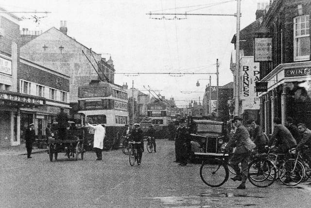 Commercial Road/Church Street junction about 1960
