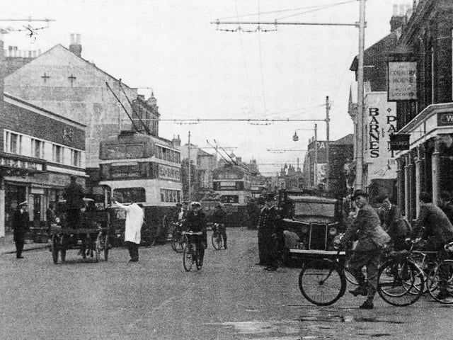 Commercial Road/Church Street junction about 1960