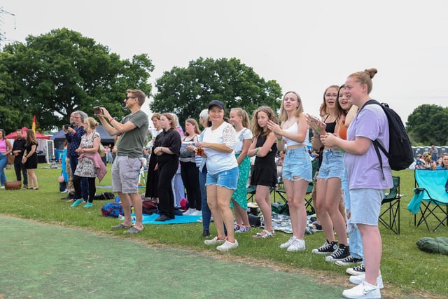 Pictured - Locals enjoying the entertainment. Photos by Alex Shute.