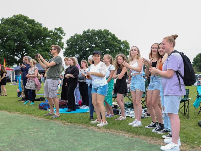 Pictured - Locals enjoying the entertainment. Photos by Alex Shute.