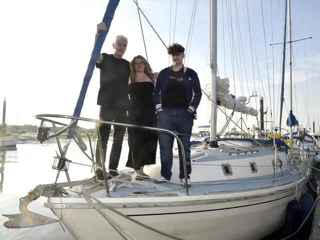 Craftsman Michael Savage, known as Mick, died on April 1 this year. His body was recovered off the coast of Dover after he set off from Southsea. On Friday, May 10, 2024 Mick's boat Konsorted was bought back to Southsea Marina.
Pictured is: Mick's brother Robert Savage, daughter Charlotte Keen and grandson Jay Noble.
Picture: Sarah Standing (100524-2339)