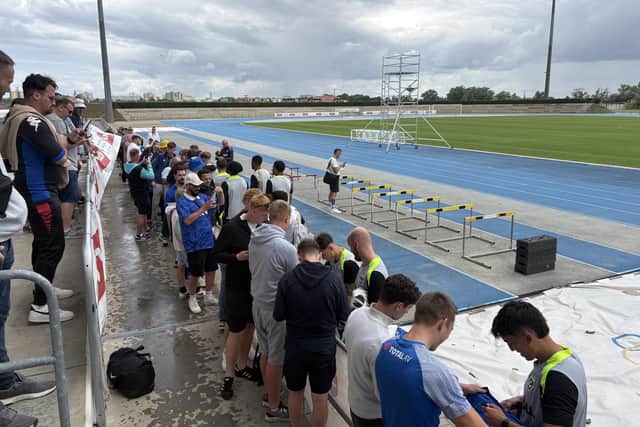 Last summer Pompey head an open-training session at the X-Bionic Sphere Sports Centre in Šamorín, Slovakia.