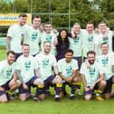 The combined Moneyfields and Baffins XI that took part in the Mason Peddle charity fundraiser. Picture by Nathan Lipsham