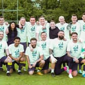 The combined Moneyfields and Baffins XI that took part in the Mason Peddle charity fundraiser. Picture by Nathan Lipsham