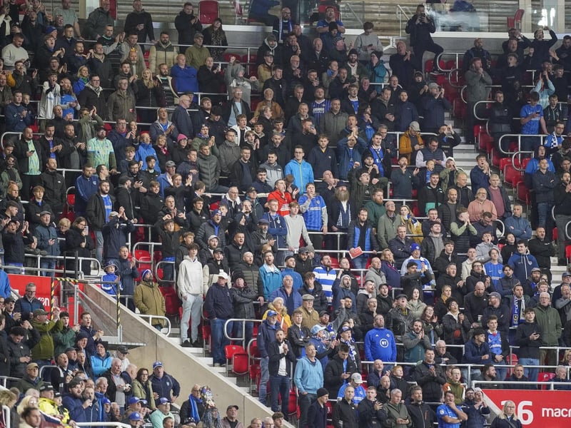 1/2  They were class even at 6-1 down, midweek on a cold night in Stoke. Best away fans we’ve had for some time @poddy_8  I've been to the match tonight and would like to give a big well done to your supporters, absolutely brilliant all the way through the game and to bring that many on a Wednesday night was a credit to them all. Good luck for the rest of the season, from a lifelong Stoke fan! @PotterMick
