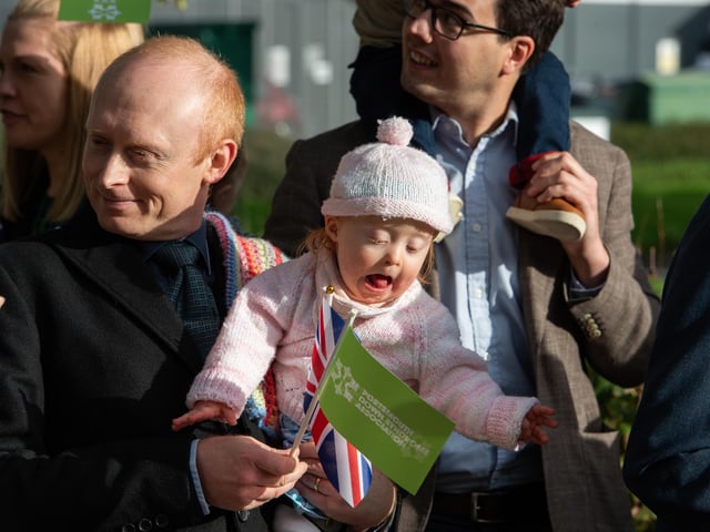 The Duke of Edinburgh visiting the the Portsmouth Down Syndrome Association to open their new centre.