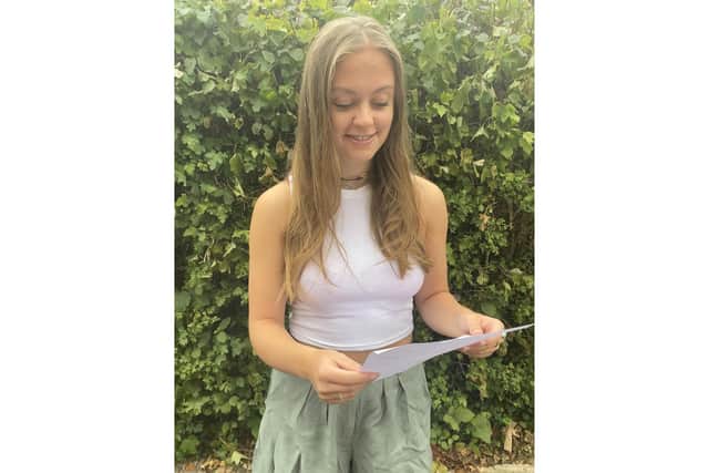 Phoebe Jeffrey, 18, from Oaklands Catholic School in Waterlooville