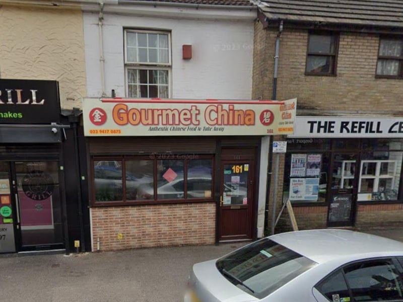 Gourmet China, at 161 Stoke Road, Gosport was handed a three-out-of-five rating after assessment on February 20.