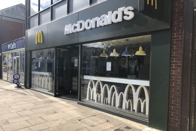 McDonald's in West Street, Fareham, which reopened on August 5
