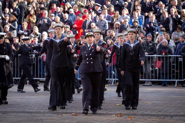 10/11/19

Remembrance Sunday service at Portsmouth Guildhall in 2019. Picture: Habibur Rahman