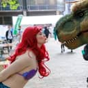 Cosplayers and dinosaurs get to know each other at Portsmouth Comic Con