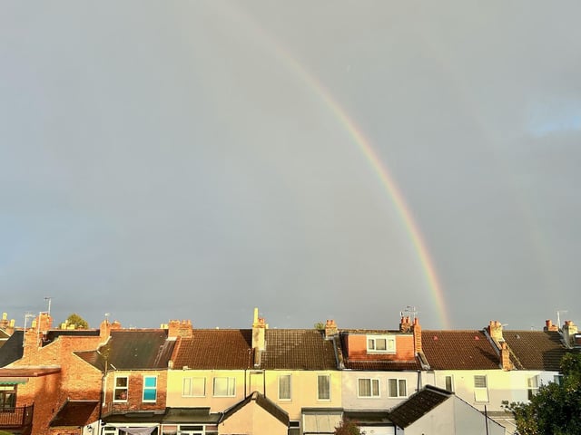 Another shot of the rainbow by Goutham Veerakumar.