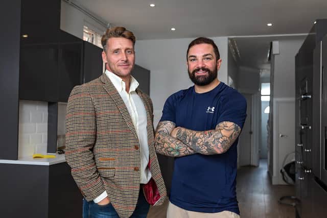 Denver White (41) with friend and fellow actor Andy Gatenby (35) who encouraged him to enter the acting profession.
Picture: Mike Cooter