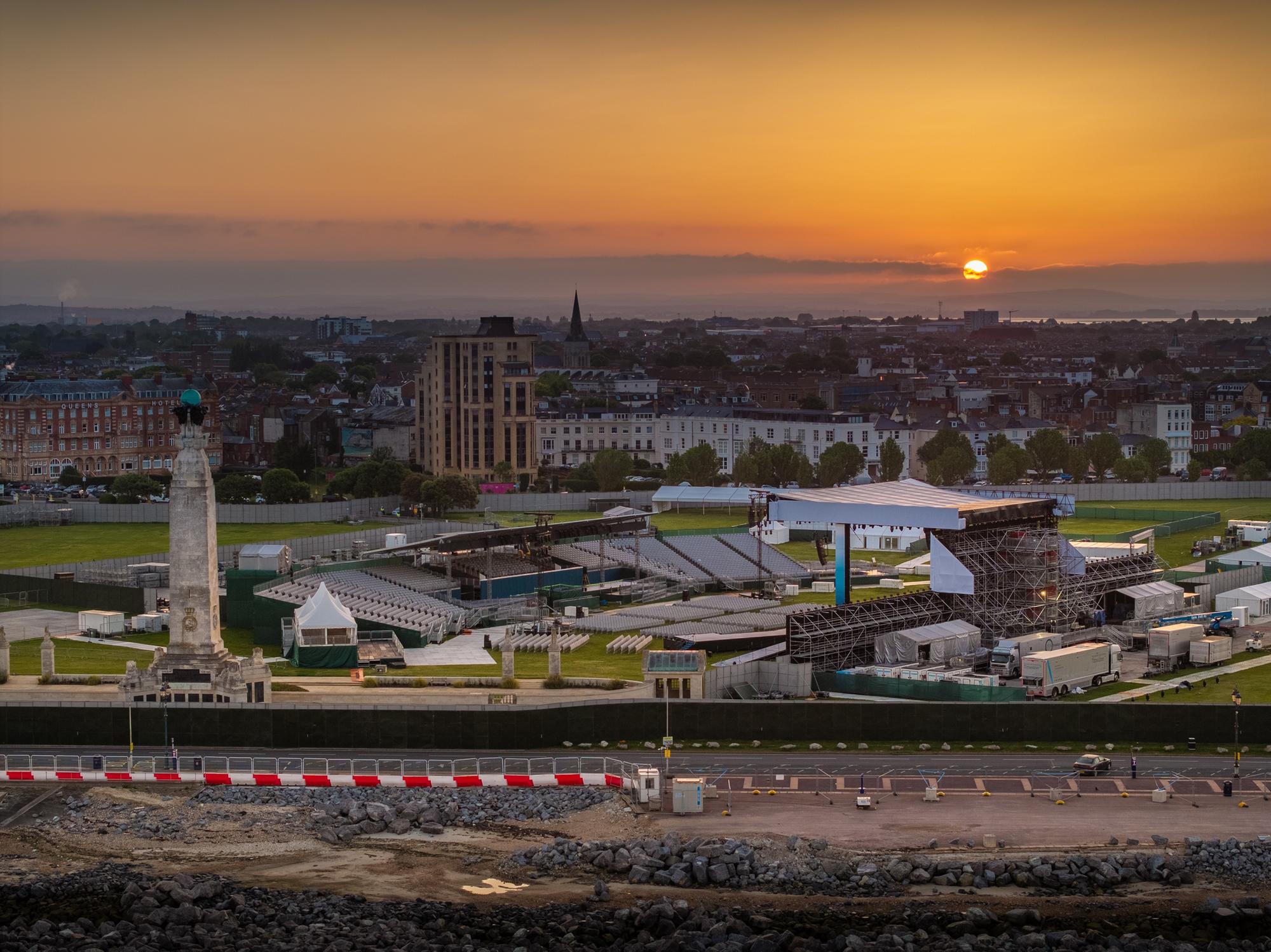 D-Day 80: Drone pictures show Southsea Common ready to welcome thousands including King and Queen to huge Portsmouth event