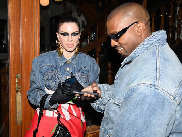 Ye and Julia Fox. Picture: Pascal Le Segretain/Getty Images