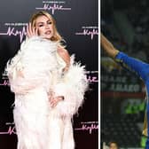 Podcast host and Strictly Come Dancing star Abbey Clancy said she focuses on "positive praise" for her children's sporting achievements after her husband, Peter Crouch, suffered "abuse" about his physical appearance during his career. Picture: Gareth Cattermole/Michael Hewitt/Getty Images.