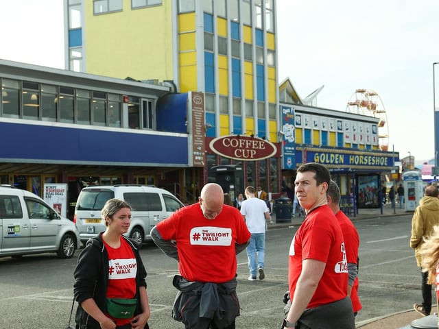Portsmouth twilight walk for brain cancer in Southsea on Saturday the 22nd of March 2025