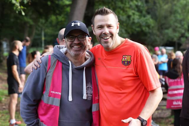 Havant Parkrun. Darren Murdy (left) and Gordon White. Picture: Sam Stephenson.