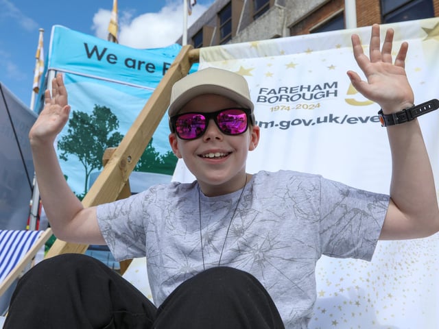 Stephen Harris, 9, enjoying Fareham 999 Day.Picture: Chris  Moorhouse (220624-14)