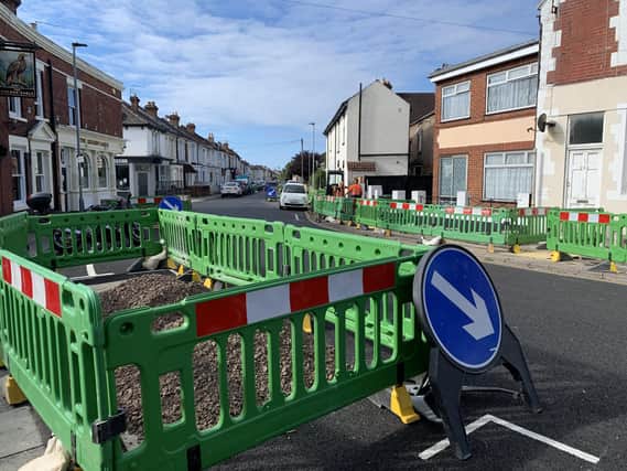 City Fibre carrying out work in Fawcett Road in Southsea on July 13, 2020. Picture: Ben Fishwick