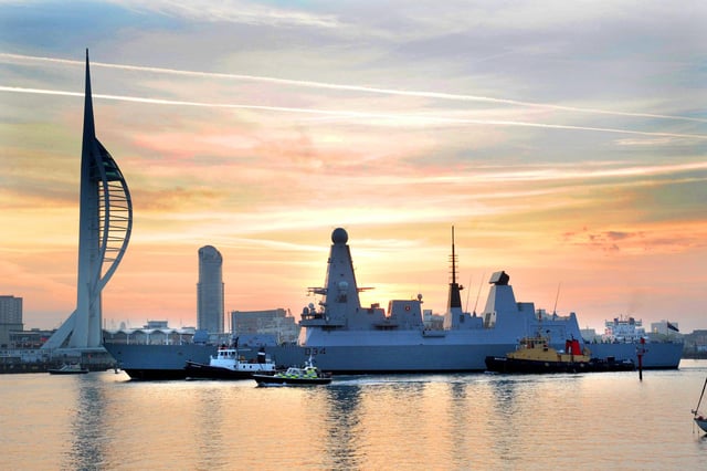 September 22, 1910 and HMS Diamond arrives in Portsmouth for the first time. Picture: Paul Jacobs