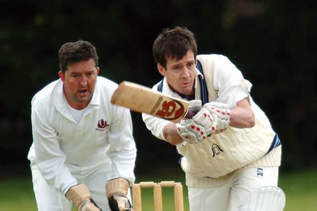 Mackie Hobson, right, playing for Hambledon in 2006. Picture: Malcolm Wells.