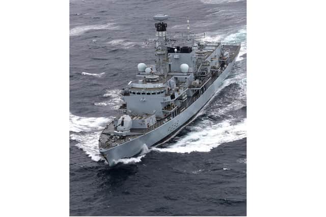 HMS Richmond pictured at sea. Photo: Royal Navy/LPhot Ken Gaunt