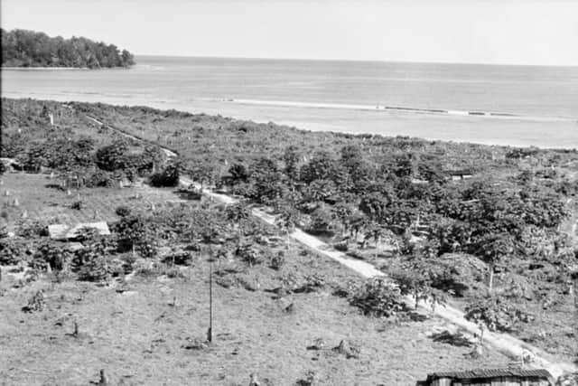 Balalae Island in WW2. Picture: Royal Navy.