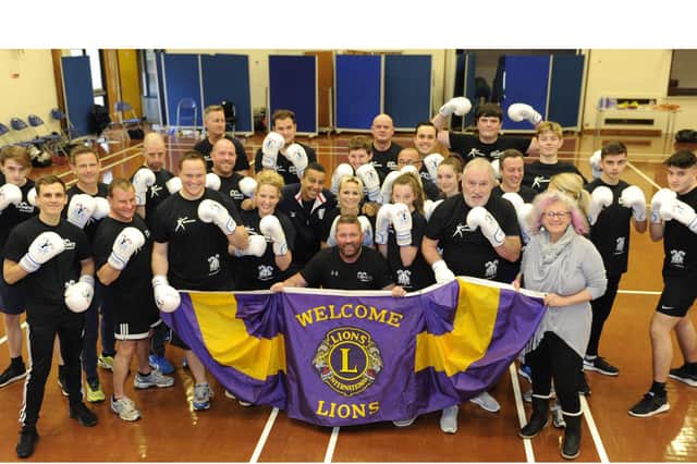 Volunteers and trainers at the launch event for the Heart of Hayling Boxing Club, funded by the Lions, in December 2018. Picture: Ian Hargreaves