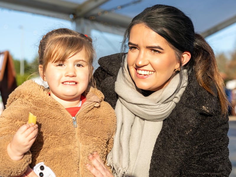 Pictured - Scarlett Mckendry, 3 with Mum Amy from Havant.