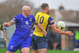 Lee Molyneaux, left, in action for Baffins Milton Rovers last season. Picture: Martyn White