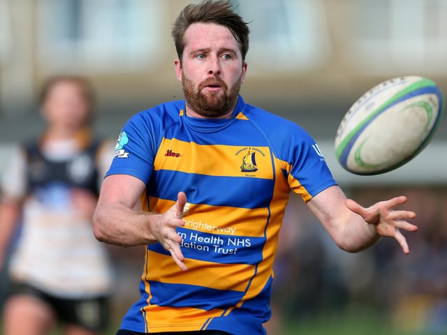 Gosport & Fareham (blue/yellow) v Portsmouth. Picture: Chris Moorhouse
