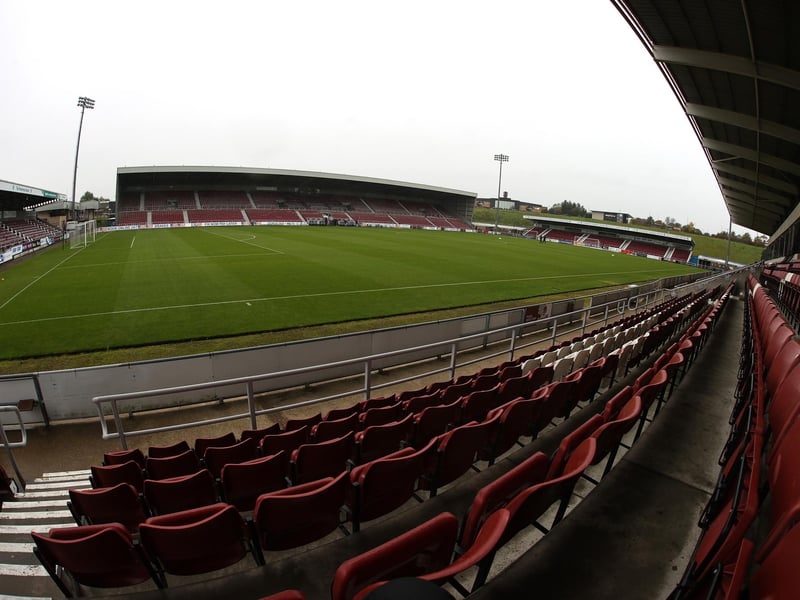 Northampton Town have an average home attendance of 6,845.