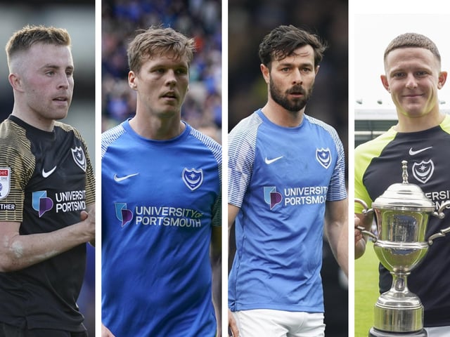 From left: Joe Morrell, Sean Raggett, Joe Rafferty, Colby Bishop.