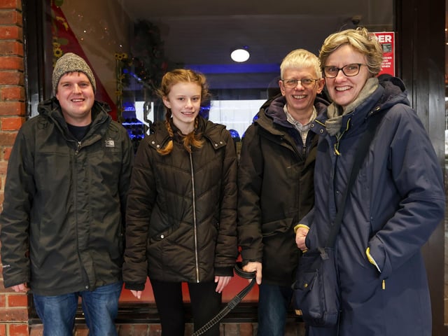 The Woodhouse and Morgan families. Port Solent Christmas Market, Portsmouth
Picture: Chris Moorhouse (071224-08)