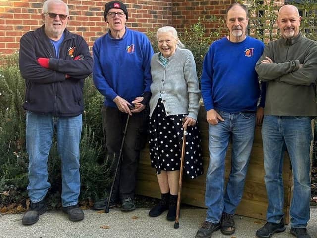 Ancasta Grove welcomed Eastleigh Men’s Sheds to help build a plant allotment