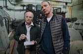 Prof Peter Hammond (Jason Watkins) and Ash Smith (David Thewlis) take on the water companies in Channel 4's Dirty Business (Picture: Rob Baker Ashton/Channel 4)