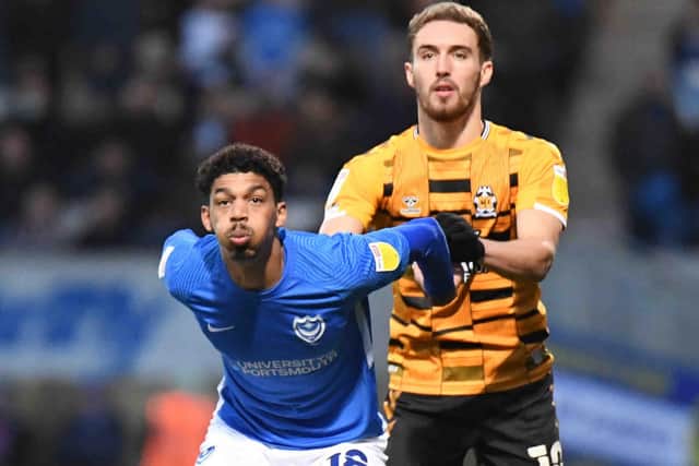 Sam Smith was sent off for Cambridge in the 0-0 draw with Pompey at Abbey Stadium.   Picture: Dennis Goodwin/ProSportsImages